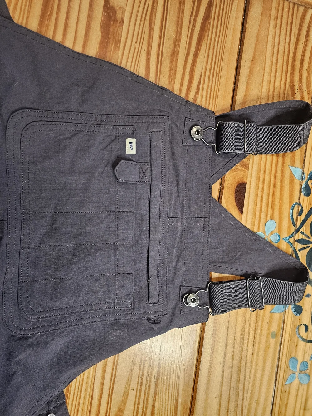 Duluth Trading Co Gray Workwear Bib Overalls - Picture 2 of 5